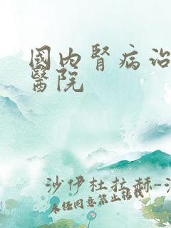 国内肾病治疗好医院