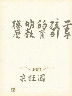 聪明的孩子要怎么教育引导