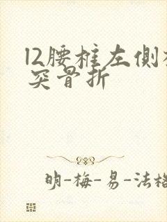 l2腰椎左侧横突骨折