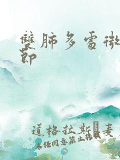 双肺多处微小结节