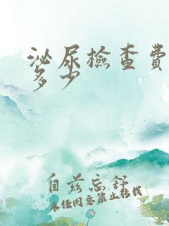 泌尿检查费用是多少