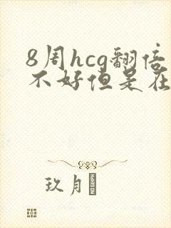 8周hcg翻倍不好但是在涨