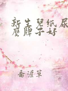 新生儿纸尿裤什么牌子好