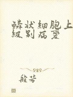 鳞状细胞上皮低级别病变