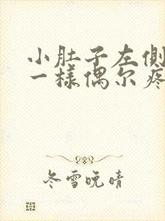 小肚子左侧针扎一样偶尔疼是怎么回事