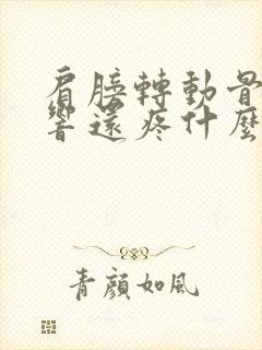 肩膀转动骨头会响还疼什么原因