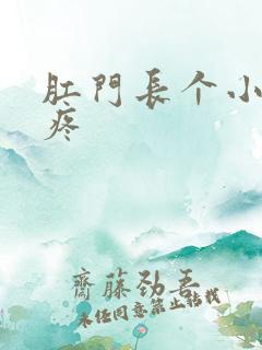 肛门长个小疙瘩疼