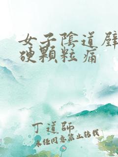 女子阴道壁上长硬颗粒痛