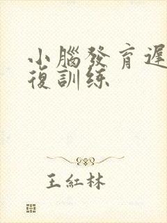 小脑发育迟滞康复训练