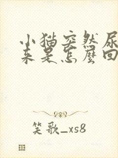 小猫突然尿不出来是怎么回事