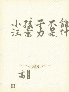 小孩子不能集中注意力是什么原因