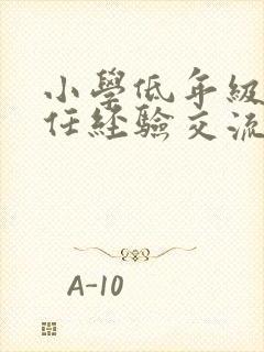 小学低年级班主任经验交流会发言稿