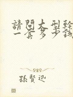 请问大型干洗机一套多少钱