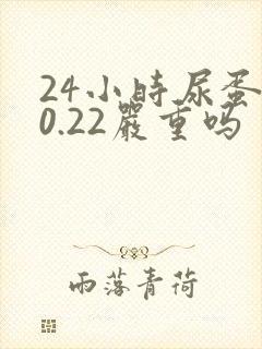 24小时尿蛋白0.22严重吗