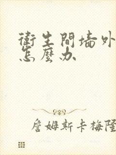 卫生间墙外漏水怎么办