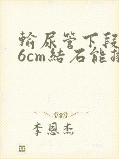 输尿管下段0.6cm结石能排出吗