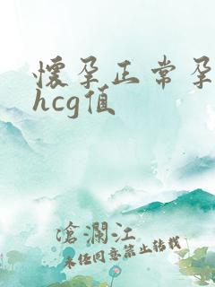 怀孕正常孕酮和hcg值