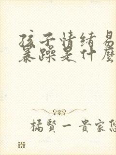 孩子情绪易怒易暴躁是什么病