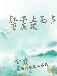 肚子上毛多是什么原因