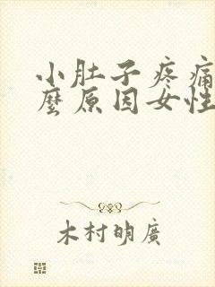 小肚子疼痛是什么原因女性