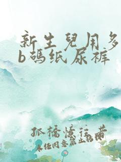 新生儿用多少nb码纸尿裤