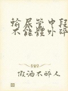 输尿管中段结石不能体外碎石