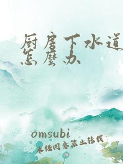 厨房下水道反味怎么办