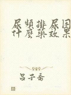 尿频排尿困难吃什么药效果好