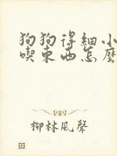 狗狗得细小了不吃东西怎么办