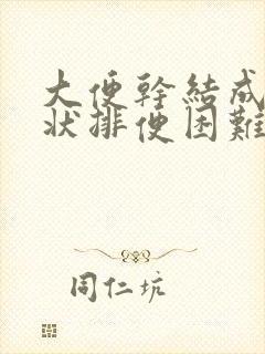 大便干结成颗粒状排便困难怎么办