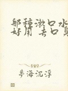 那种漱口水比较好用 去口臭 口气清新