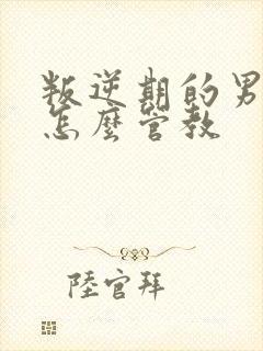 叛逆期的男孩子怎么管教