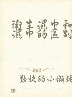 卫生湿巾和手口湿巾的区别