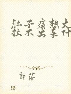 肚子痛想大便又拉不出来什么原因