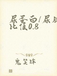 尿蛋白/尿肌酐比值0.8