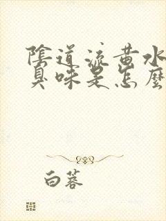 阴道流黄水有恶臭味是怎么回事