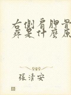 右侧肩胛骨下方疼是什么原因