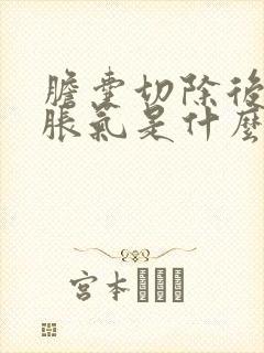 胆囊切除后肚子胀气是什么原因