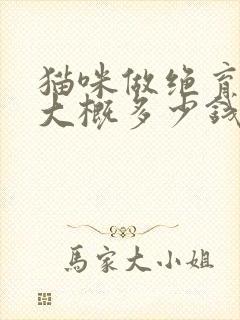 猫咪做绝育手术大概多少钱