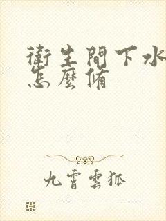 卫生间下水漏水怎么修