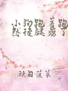 小狗跑着跑着突然后腿瘸了