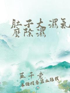 肚子大湿气重怎么除湿