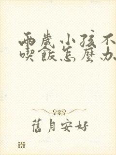 两岁小孩不好好吃饭怎么办