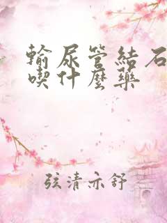 输尿管结石排石吃什么药