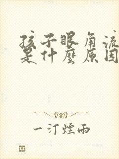 孩子眼角流眼屎是什么原因