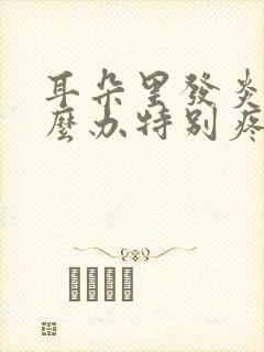 耳朵里发炎了怎么办特别疼