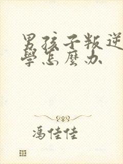 男孩子叛逆不上学怎么办