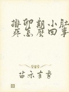 排卵期小肚子坠疼怎么回事女性