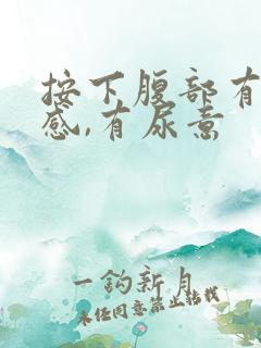 按下腹部有疼痛感,有尿意