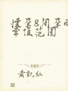 怀孕8周孕酮正常值范围